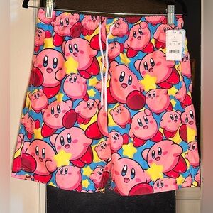 Nintendo Kirby Pink and Blue Swim Shorts small